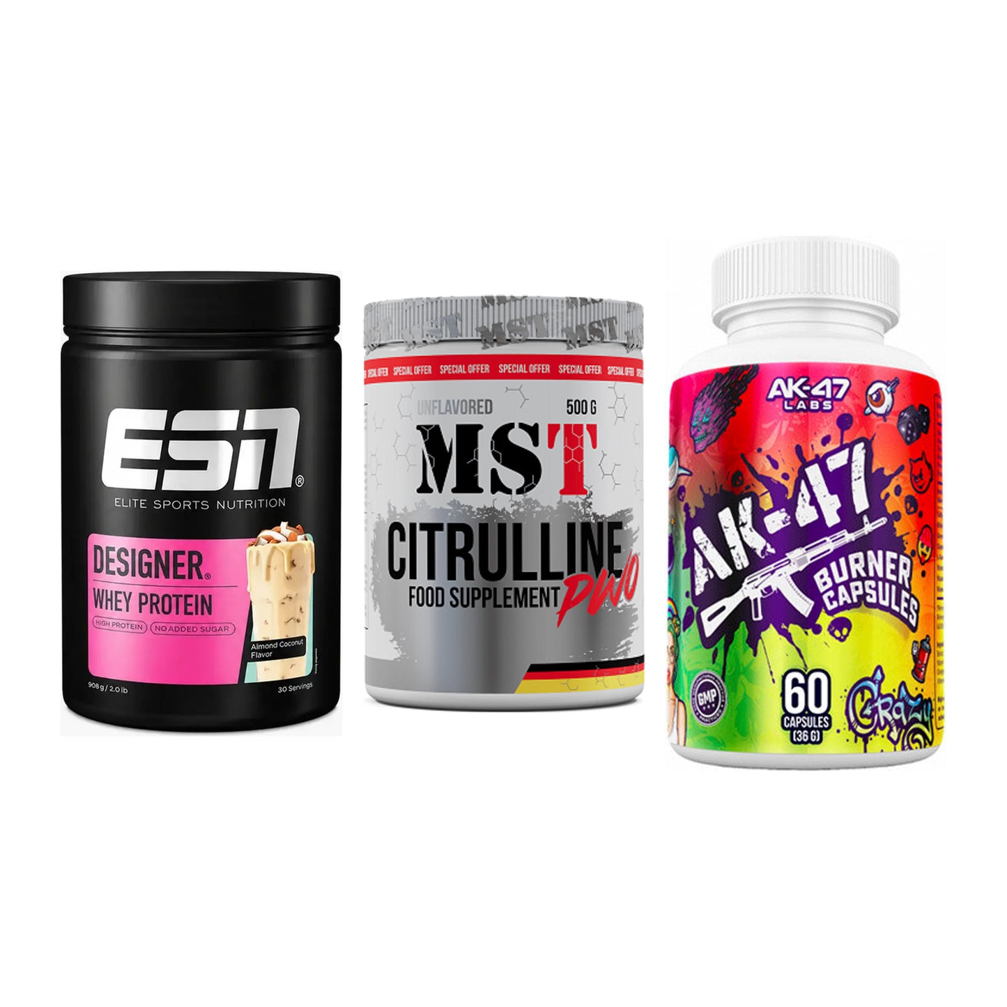 Definitionsphase-Set: ESN Designer + MST Citrulline + AK47 Labs – alle enthaltenen Artikel