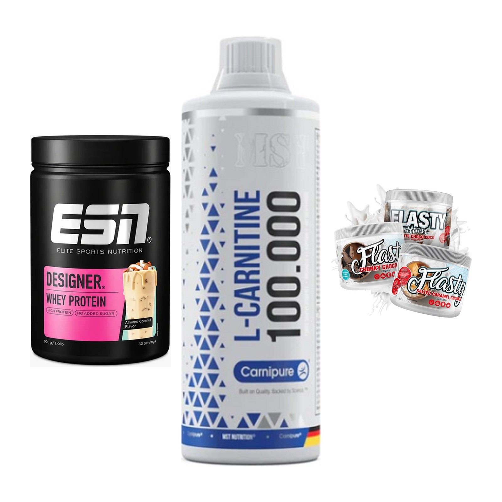 Definitionsphase-Set: ESN Designer + MST L-Carnitin + Sinob Flasty – alle enthaltenen Artikel