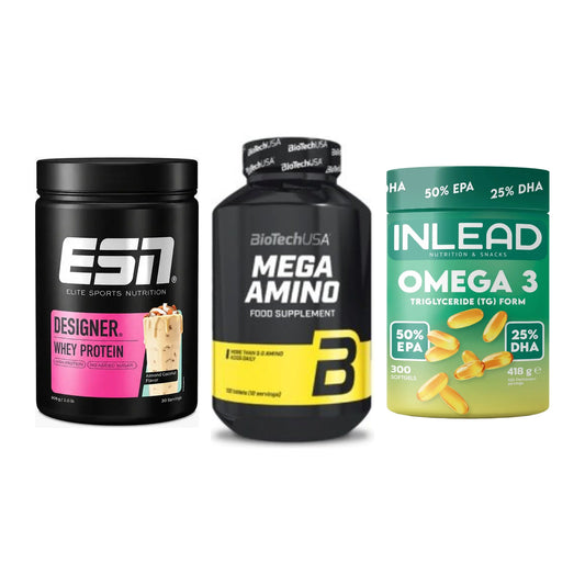 Definitionsphase-Set: ESN Designer + BioTech Mega + INLEAD Omega-3 – alle enthaltenen Artikel