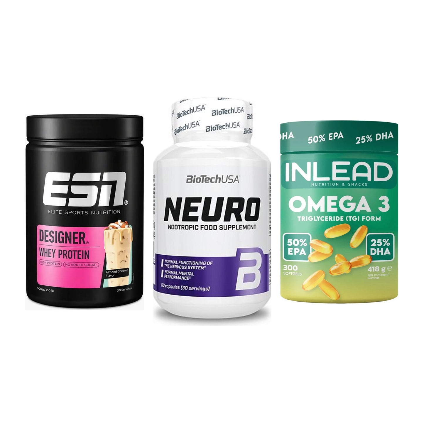 Definitionsphase-Set: ESN Designer + BioTech Neuro + INLEAD Omega-3 – alle enthaltenen Artikel