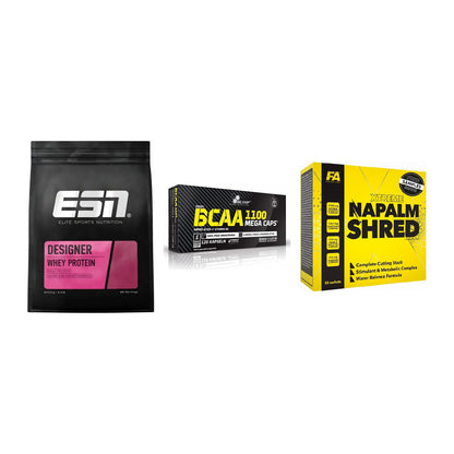 Definitionsphase-Set: ESN Designer + Olimp BCAA + FA Nutrition – alle enthaltenen Artikel