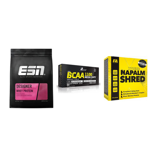 Definitionsphase-Set: ESN Designer + Olimp BCAA + FA Nutrition – alle enthaltenen Artikel