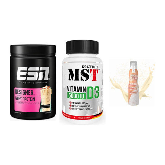 Definitionsphase-Set: ESN Designer + MST Vitamin D3 + More Nutrition – alle enthaltenen Artikel