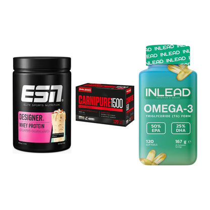 Definitionsphase-Set: ESN Designer + Body Attack + INLEAD Omega-3 – alle enthaltenen Artikel