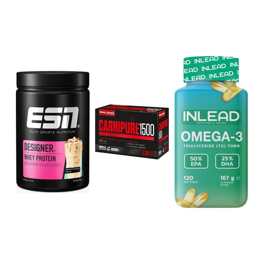 Definitionsphase-Set: ESN Designer + Body Attack + INLEAD Omega-3 – alle enthaltenen Artikel