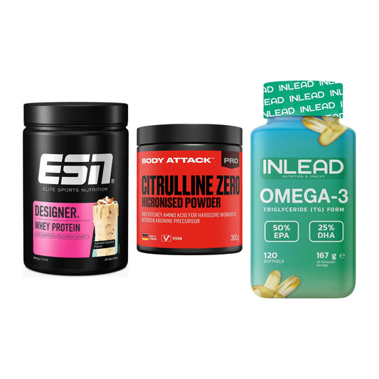Definitionsphase-Set: ESN Designer + Body Attack + INLEAD Omega-3 – alle enthaltenen Artikel