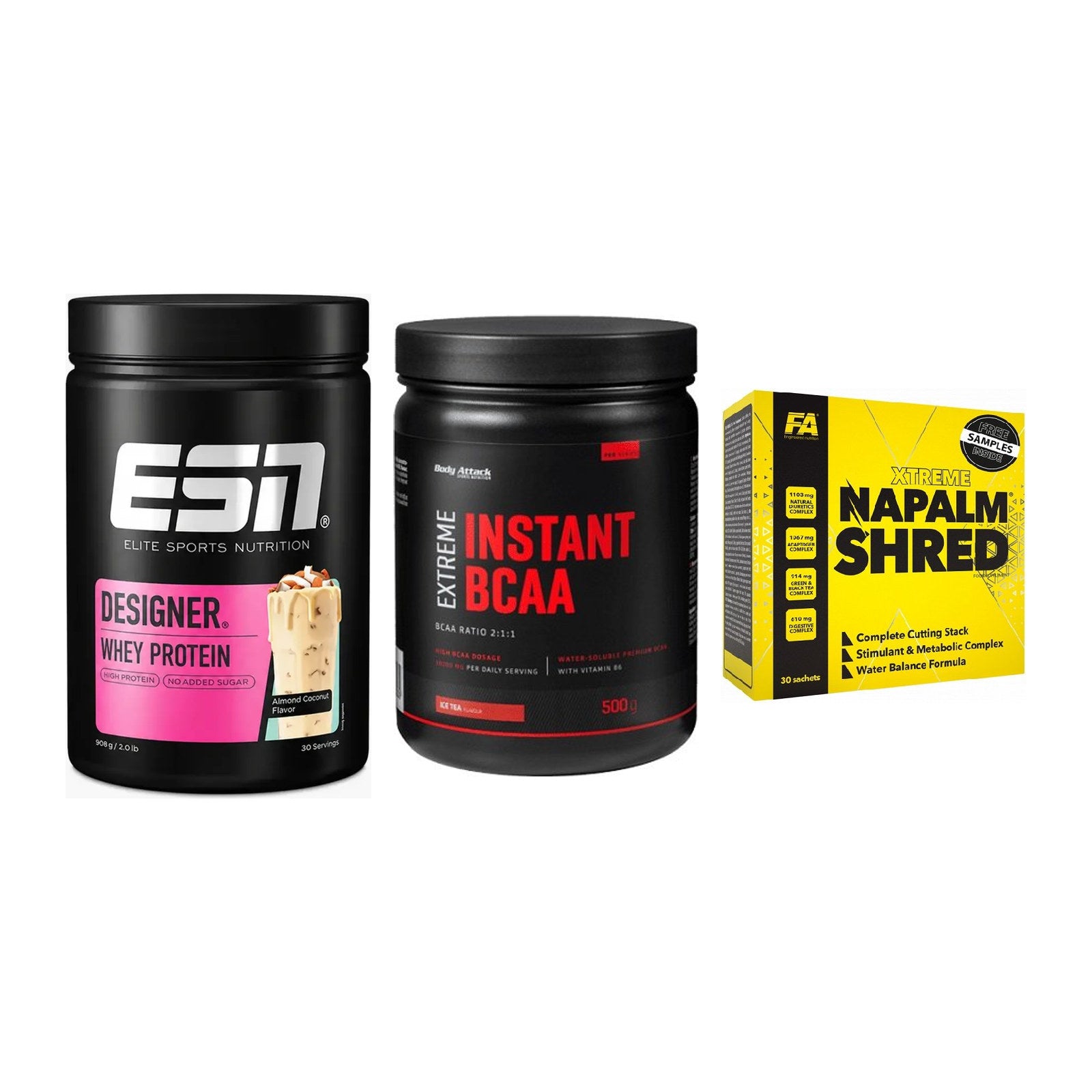 Definitionsphase-Set: ESN Designer + Body Attack + FA Nutrition – alle enthaltenen Artikel