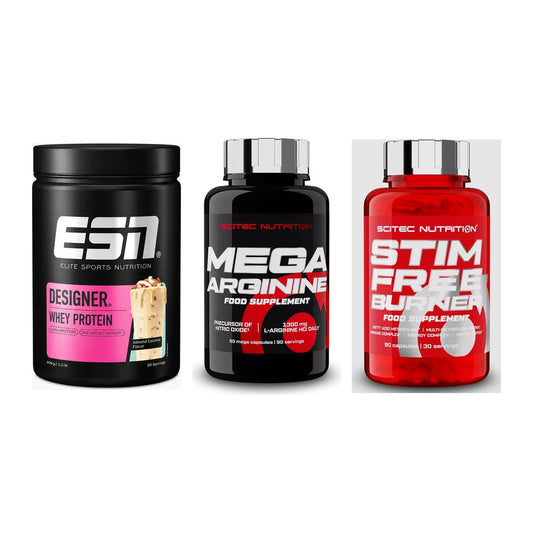 Definitionsphase-Set: ESN Designer + Scitec Mega + Scitec Stim – alle enthaltenen Artikel