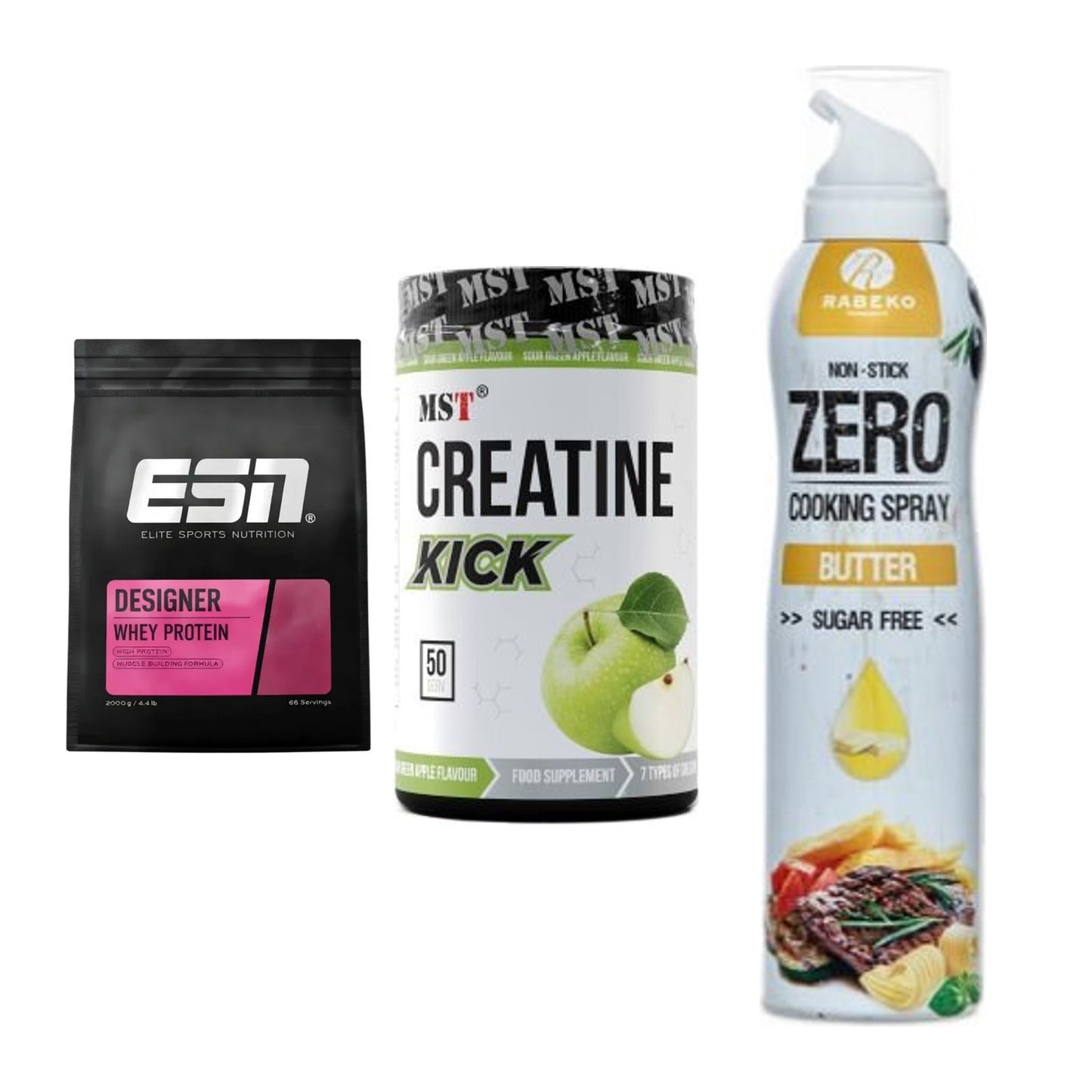 Definitionsphase-Set: ESN Designer + MST Creatine + Rabeko Zero – alle enthaltenen Artikel