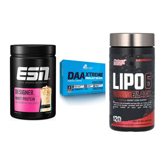 Definitionsphase-Set: ESN Designer + Olimp DAA + Nutrex Lipo 6 – alle enthaltenen Artikel