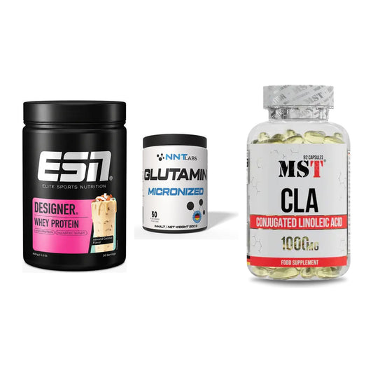 Definitionsphase-Set: ESN Designer + NNT Glutamin + MST CLA 1000mg – alle enthaltenen Artikel