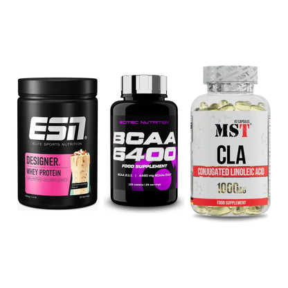 Definitionsphase-Set: ESN Designer + Scitec BCAA + MST CLA 1000mg – alle enthaltenen Artikel