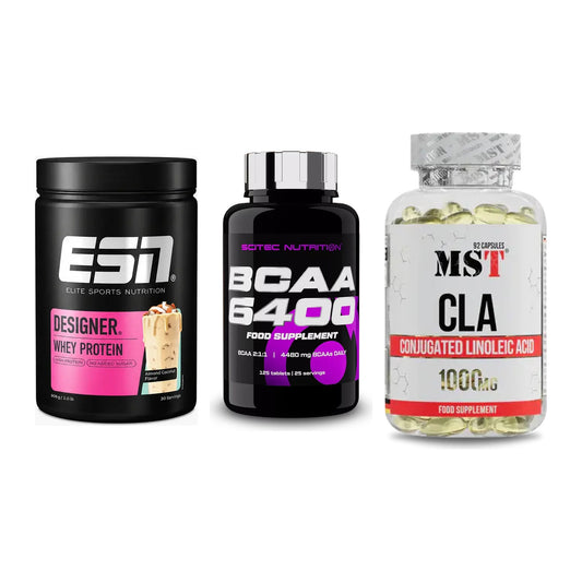 Definitionsphase-Set: ESN Designer + Scitec BCAA + MST CLA 1000mg – alle enthaltenen Artikel