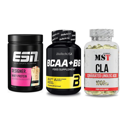 Definitionsphase-Set: ESN Designer + BioTech BCAA+B + MST CLA 1000mg – alle enthaltenen Artikel
