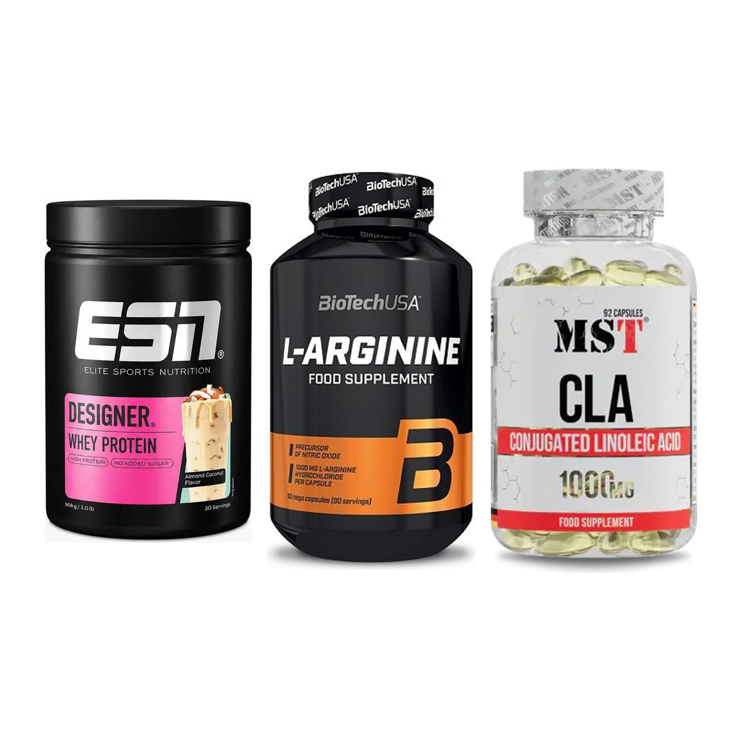 Definitionsphase-Set: ESN Designer + BioTech L-Argi + MST CLA 1000mg – alle enthaltenen Artikel
