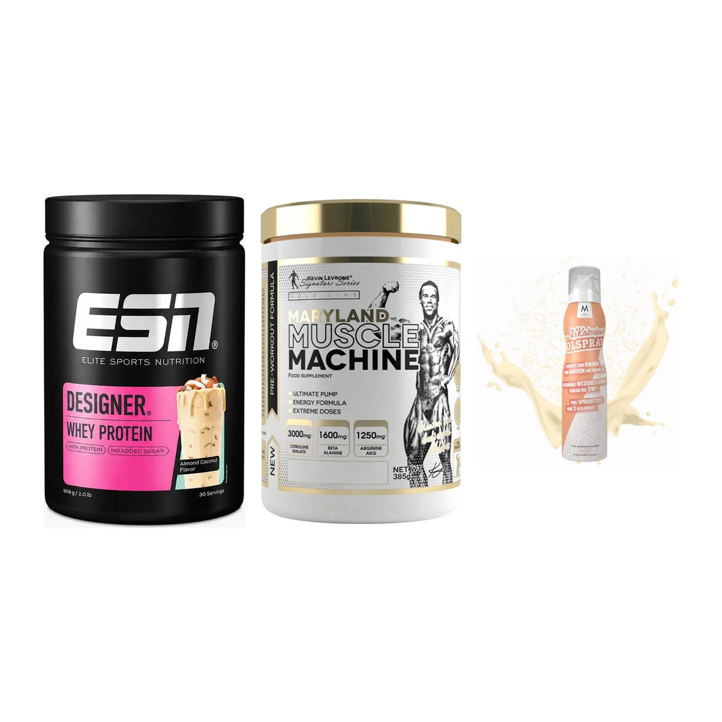 Definitionsphase-Set: ESN Designer + Kevin Levrone + More Nutrition – alle enthaltenen Artikel