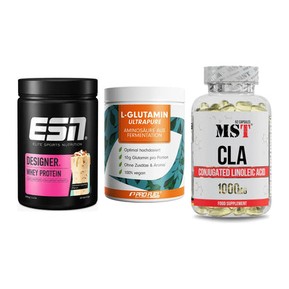 Definitionsphase-Set: ESN Designer + ProFuel Glutam + MST CLA 1000mg – alle enthaltenen Artikel