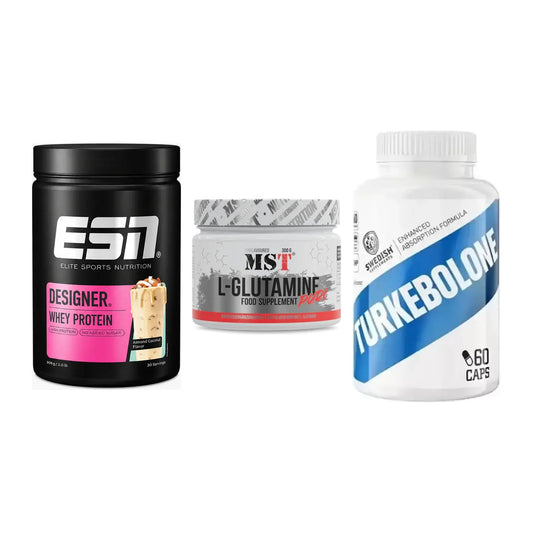 Definitionsphase-Set: ESN Designer + MST Glutamine + Swedish Supple – alle enthaltenen Artikel