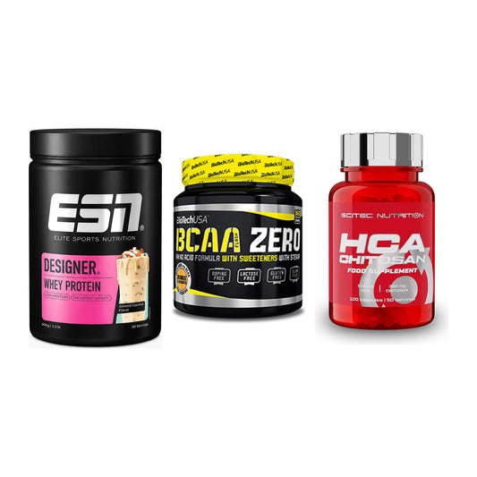 Definitionsphase-Set: ESN Designer + BioTech BCAA + Scitec HCA-Chi – alle enthaltenen Artikel