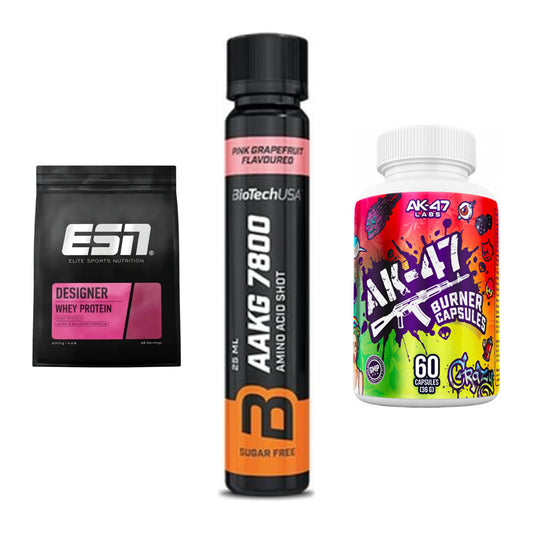 Definitionsphase-Set: ESN Designer + BioTech AAKG + AK47 Labs – alle enthaltenen Artikel