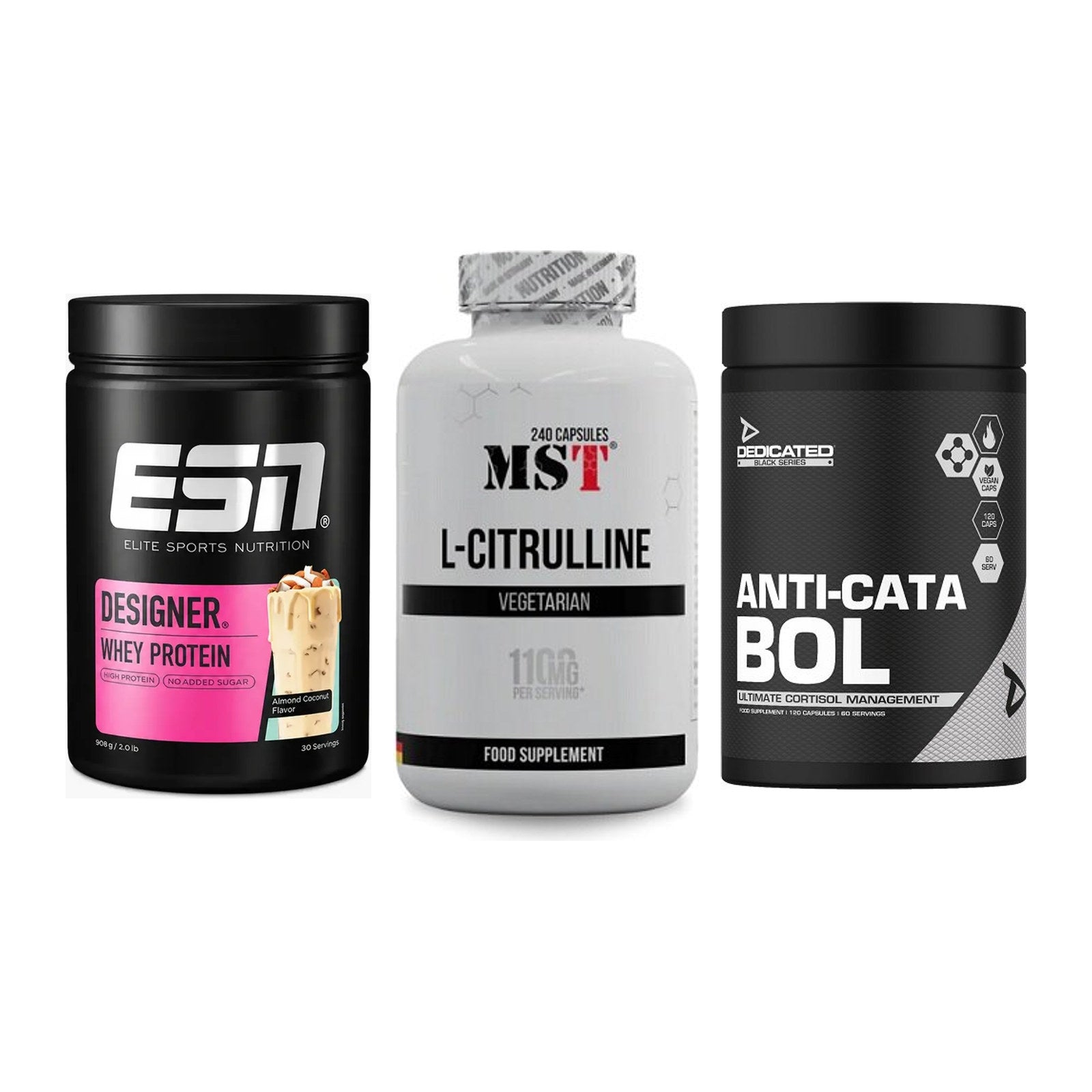 Definitionsphase-Set: ESN Designer + MST Citrulline + Dedicated – alle enthaltenen Artikel