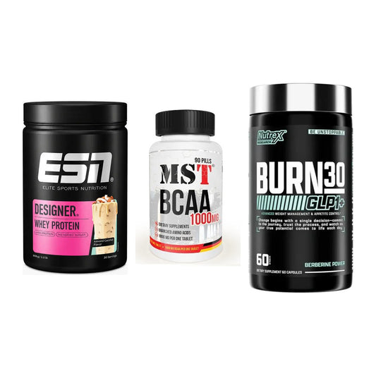 Definitionsphase-Set: ESN Designer + MST BCAA 1000 + Nutrex Burn 30 – alle enthaltenen Artikel