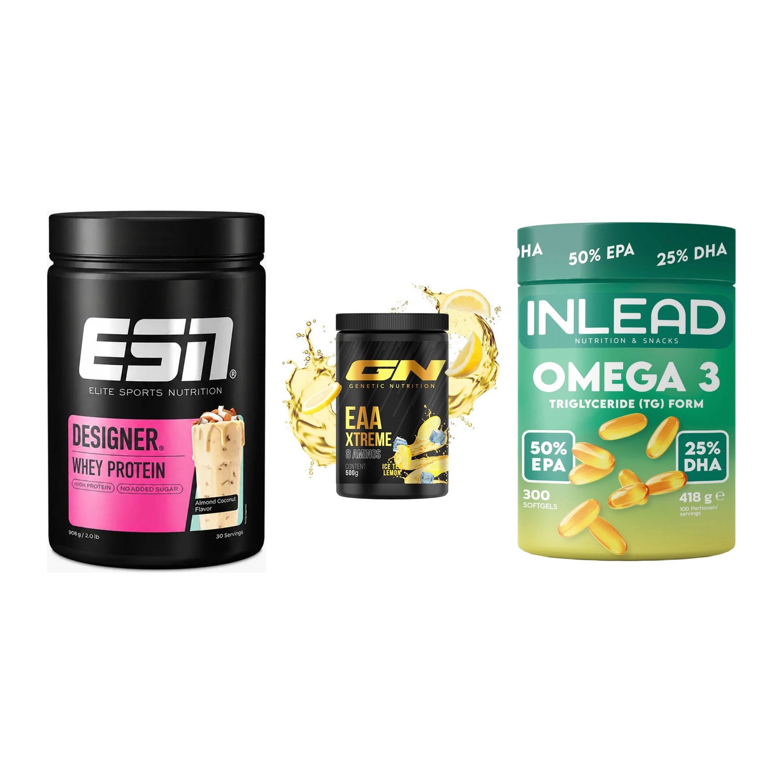Definitionsphase-Set: ESN Designer + GN EAA Xtreme + INLEAD Omega-3 – alle enthaltenen Artikel