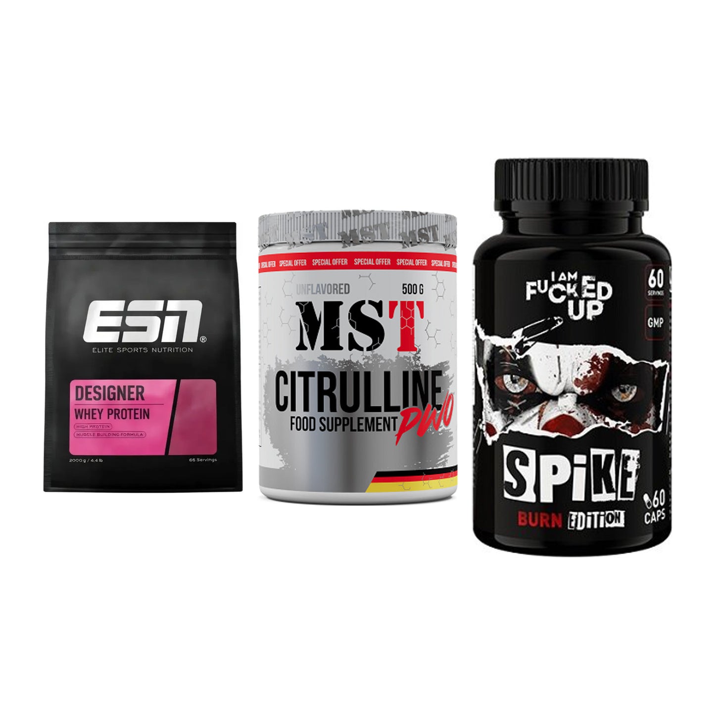 Definitionsphase-Set: ESN Designer + MST Citrulline + Swedish Supple – alle enthaltenen Artikel