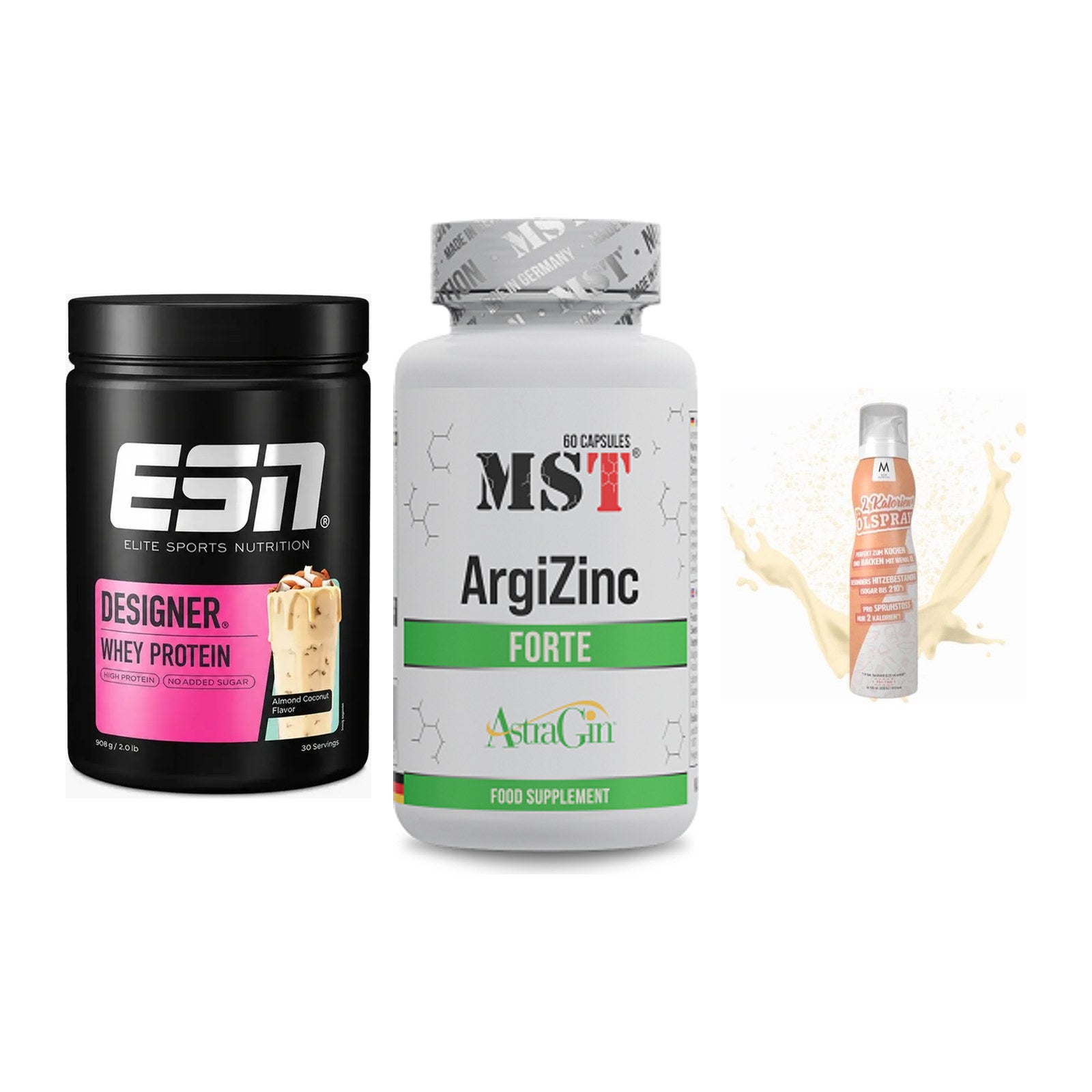 Definitionsphase-Set: ESN Designer + MST ArgiZinc + More Nutrition – alle enthaltenen Artikel