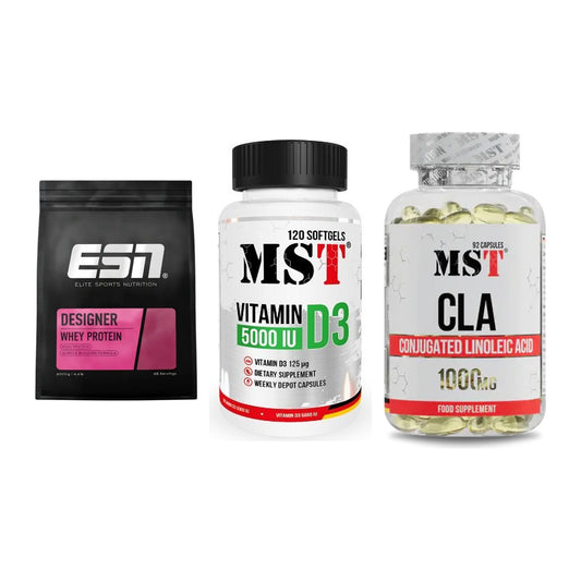 Definitionsphase-Set: ESN Designer + MST Vitamin D3 + MST CLA 1000mg – alle enthaltenen Artikel