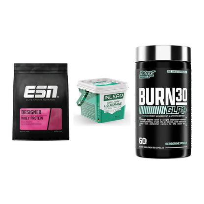 Definitionsphase-Set: ESN Designer + INLEAD L-Gluta + Nutrex Burn 30 – alle enthaltenen Artikel