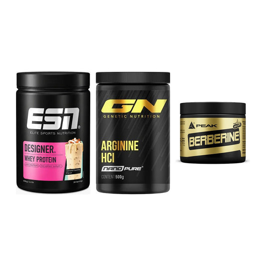 Definitionsphase-Set: ESN Designer + GN Arginine + Peak Berberine – alle enthaltenen Artikel