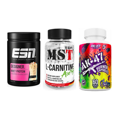 Definitionsphase-Set: ESN Designer + MST L-Carnitin + AK47 Labs – alle enthaltenen Artikel