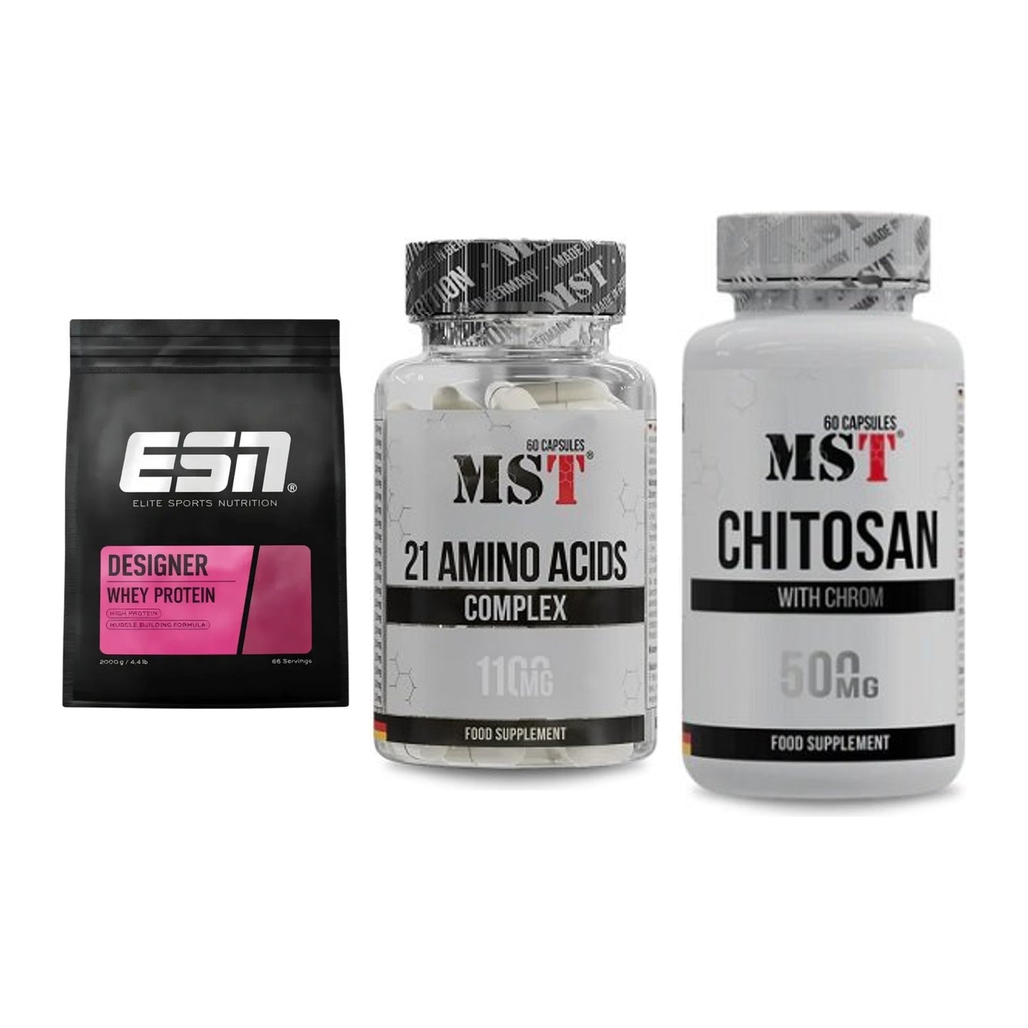 Definitionsphase-Set: ESN Designer + MST 21 Amino + MST Chitosan – alle enthaltenen Artikel