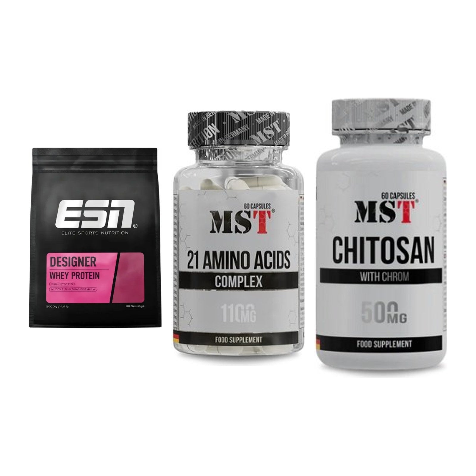 Definitionsphase-Set: ESN Designer + MST 21 Amino + MST Chitosan – alle enthaltenen Artikel