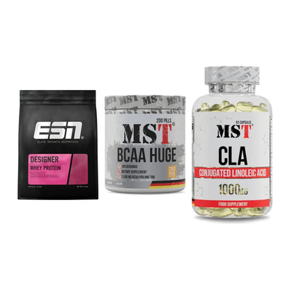 Definitionsphase-Set: ESN Designer + MST BCAA Huge + MST CLA 1000mg – alle enthaltenen Artikel
