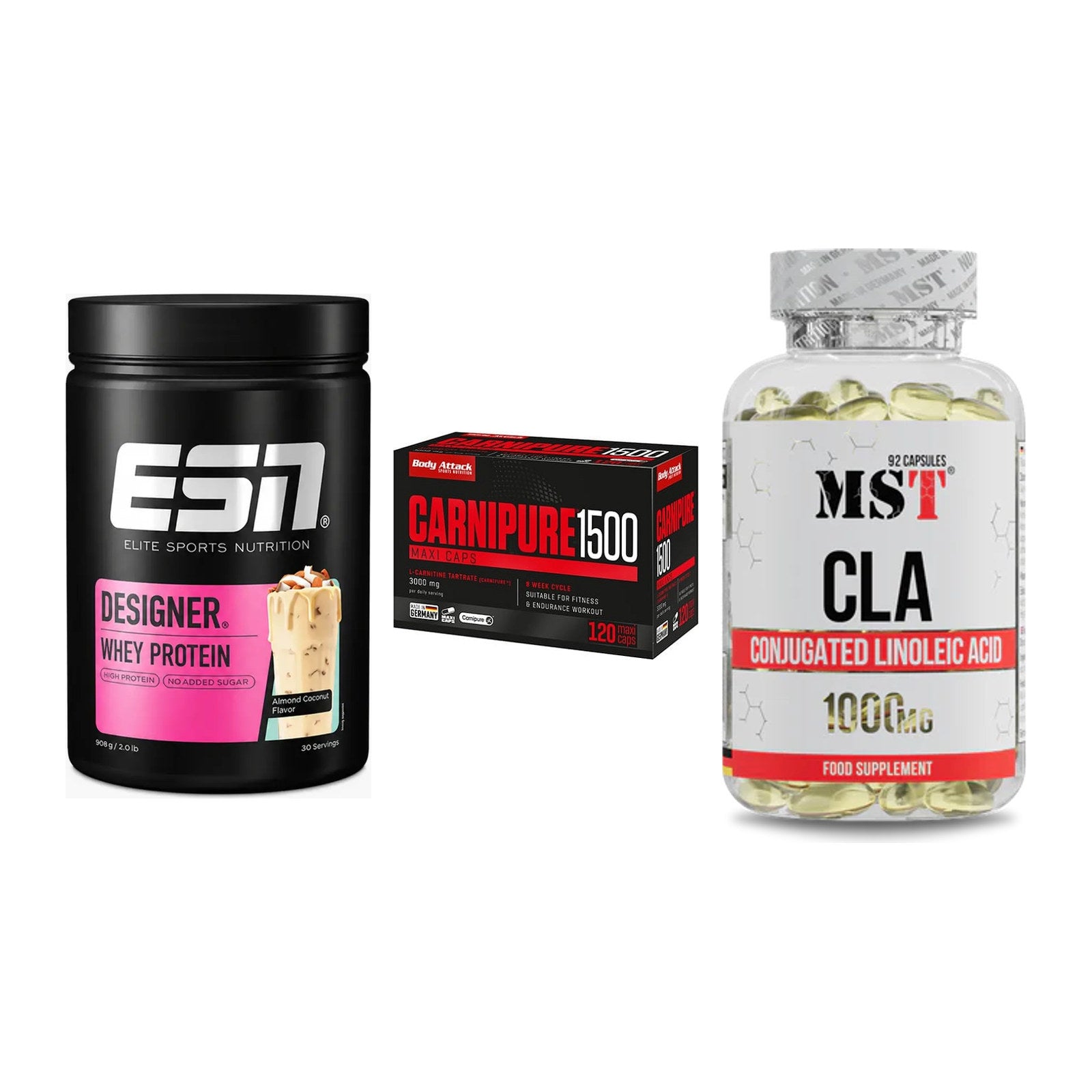 Definitionsphase-Set: ESN Designer + Body Attack + MST CLA 1000mg – alle enthaltenen Artikel