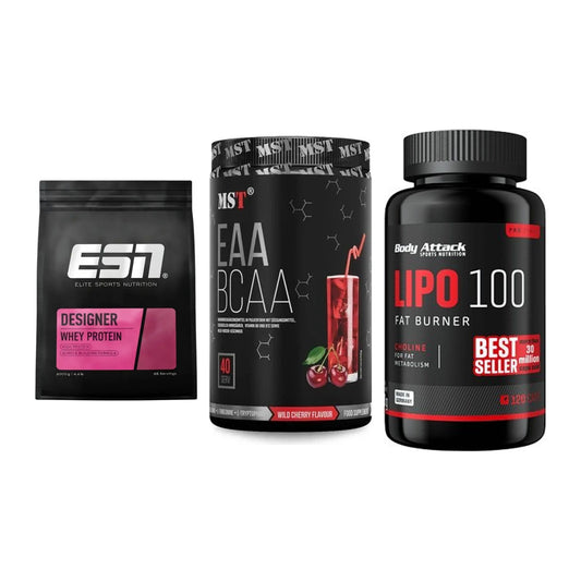 Definitionsphase-Set: ESN Designer + MST EAA & BCAA + Body Attack – alle enthaltenen Artikel
