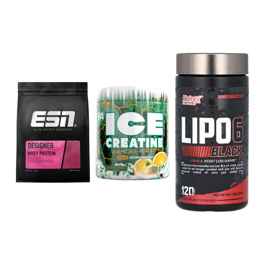 Definitionsphase-Set: ESN Designer + FA Nutrition + Nutrex Lipo 6 – alle enthaltenen Artikel