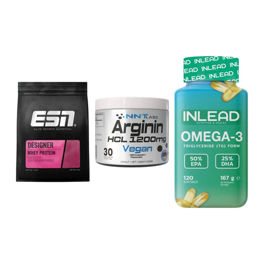 Definitionsphase-Set: ESN Designer + NNT Arginin + INLEAD Omega-3 – alle enthaltenen Artikel