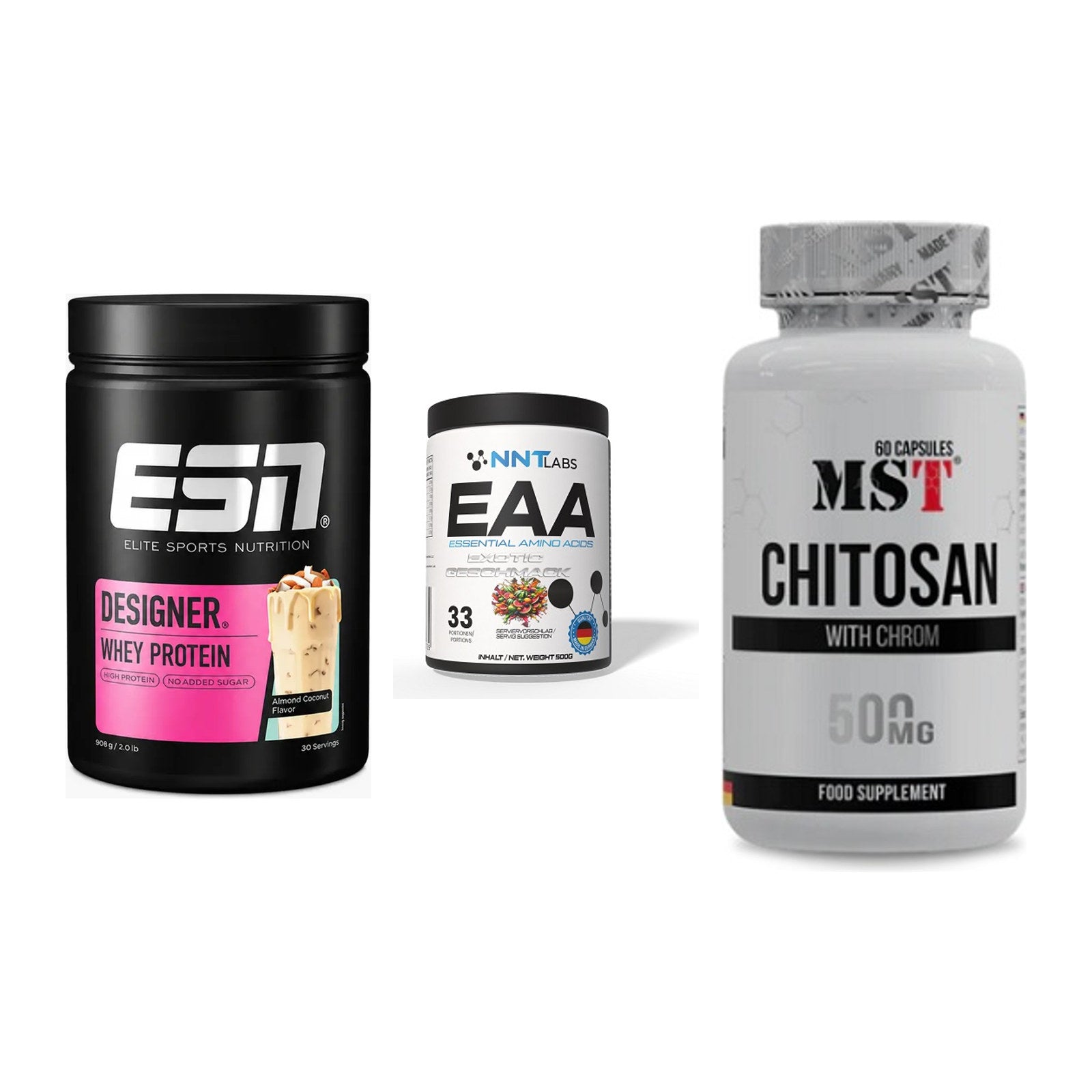 Definitionsphase-Set: ESN Designer + NNT EAA + MST Chitosan – alle enthaltenen Artikel