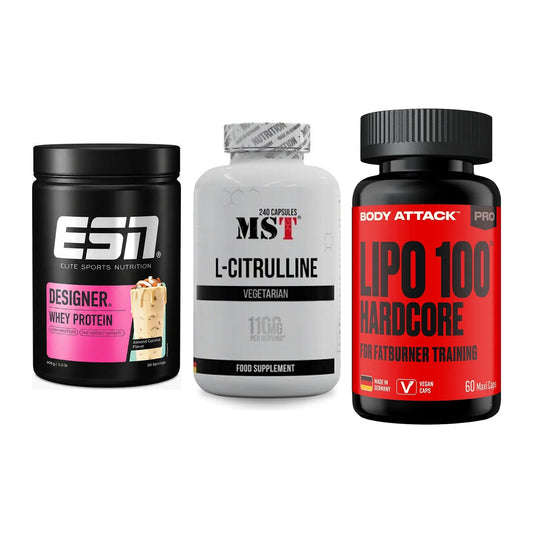 Definitionsphase-Set: ESN Designer + MST Citrulline + Body Attack – alle enthaltenen Artikel