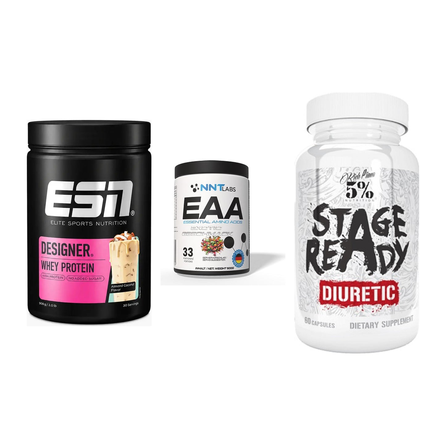 Definitionsphase-Set: ESN Designer + NNT EAA + 5% Nutrition – alle enthaltenen Artikel