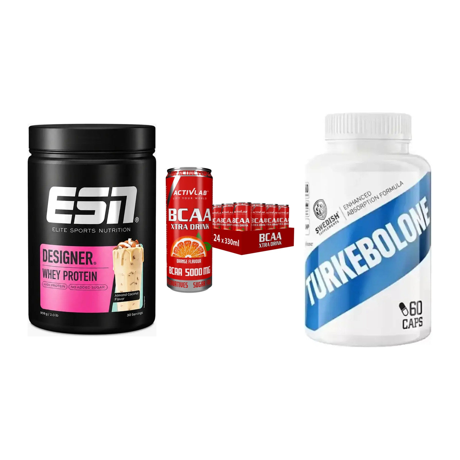 Definitionsphase-Set: ESN Designer + Activlab BCAA + Swedish Supple – alle enthaltenen Artikel