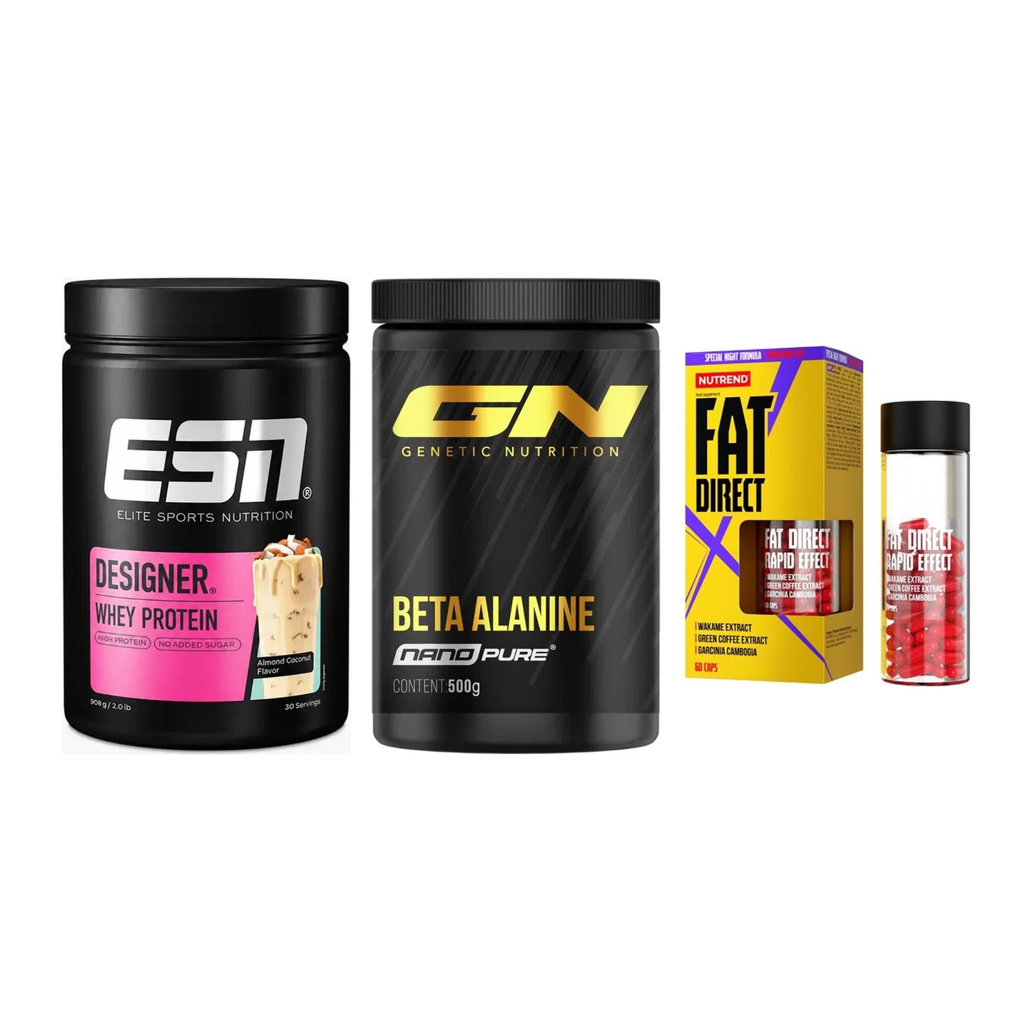 Definitionsphase-Set: ESN Designer + GN Nano Beta + Nutrend Fat – alle enthaltenen Artikel