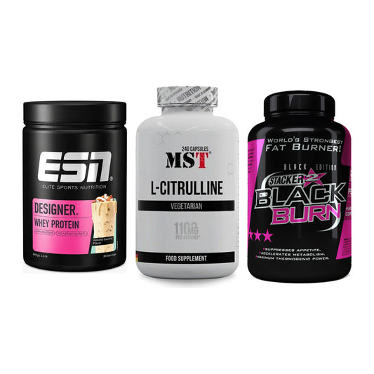 Definitionsphase-Set: ESN Designer + MST Citrulline + Stacker2 Black – alle enthaltenen Artikel