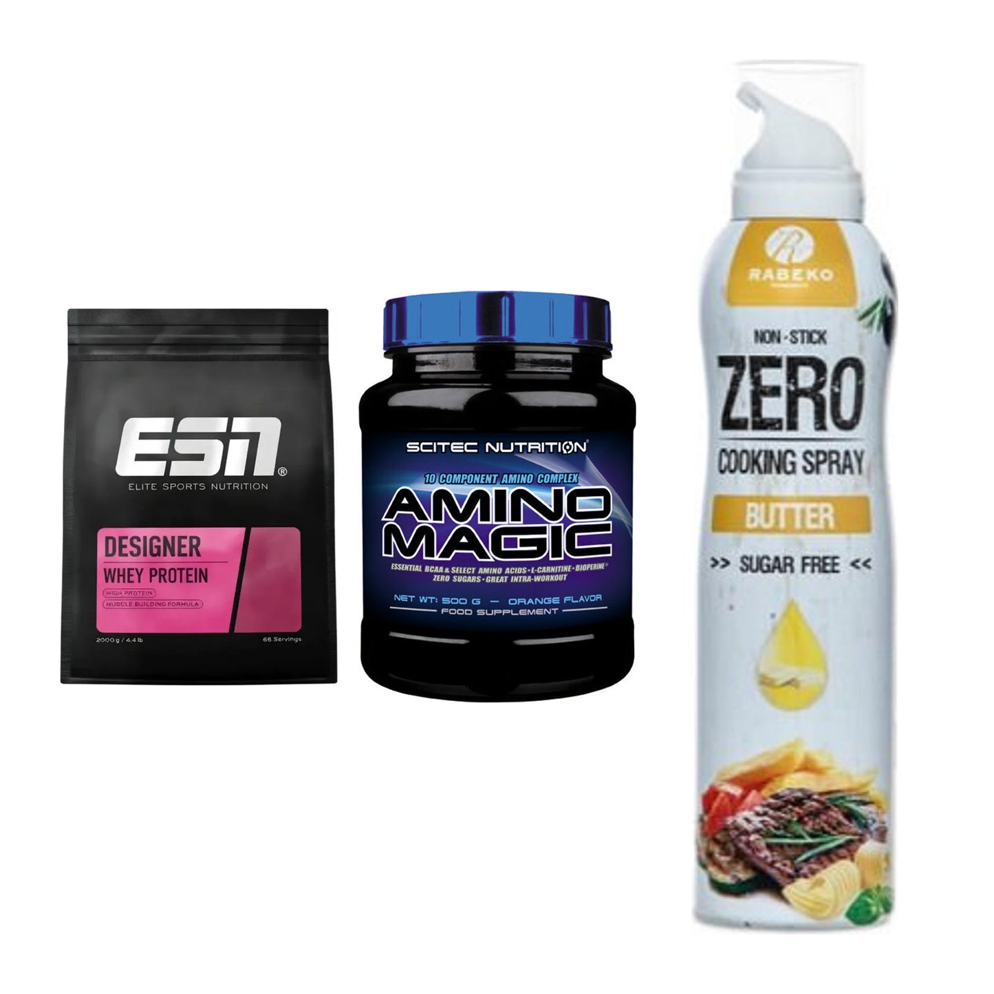 Definitionsphase-Set: ESN Designer + Scitec Amino + Rabeko Zero – alle enthaltenen Artikel