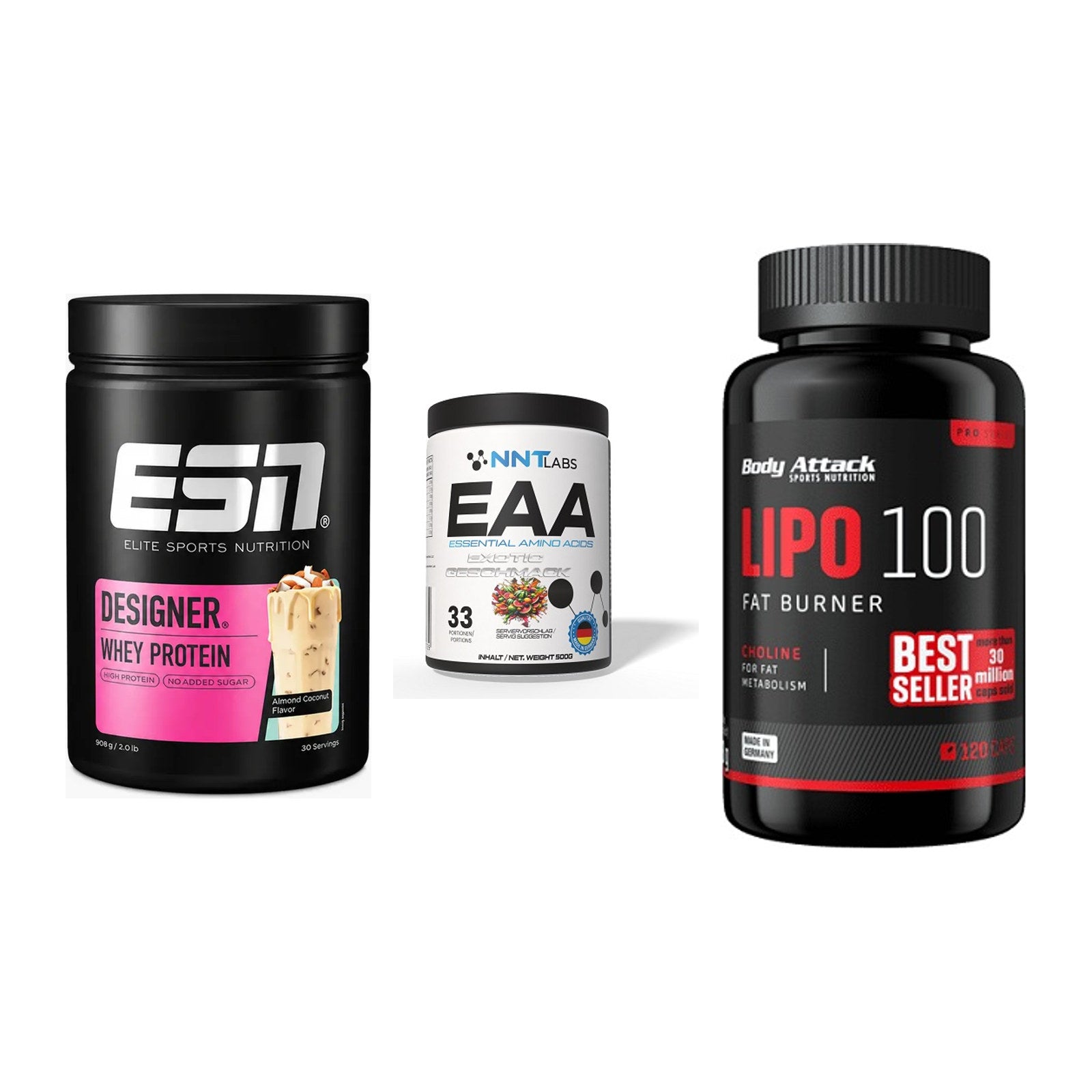 Definitionsphase-Set: ESN Designer + NNT EAA + Body Attack – alle enthaltenen Artikel