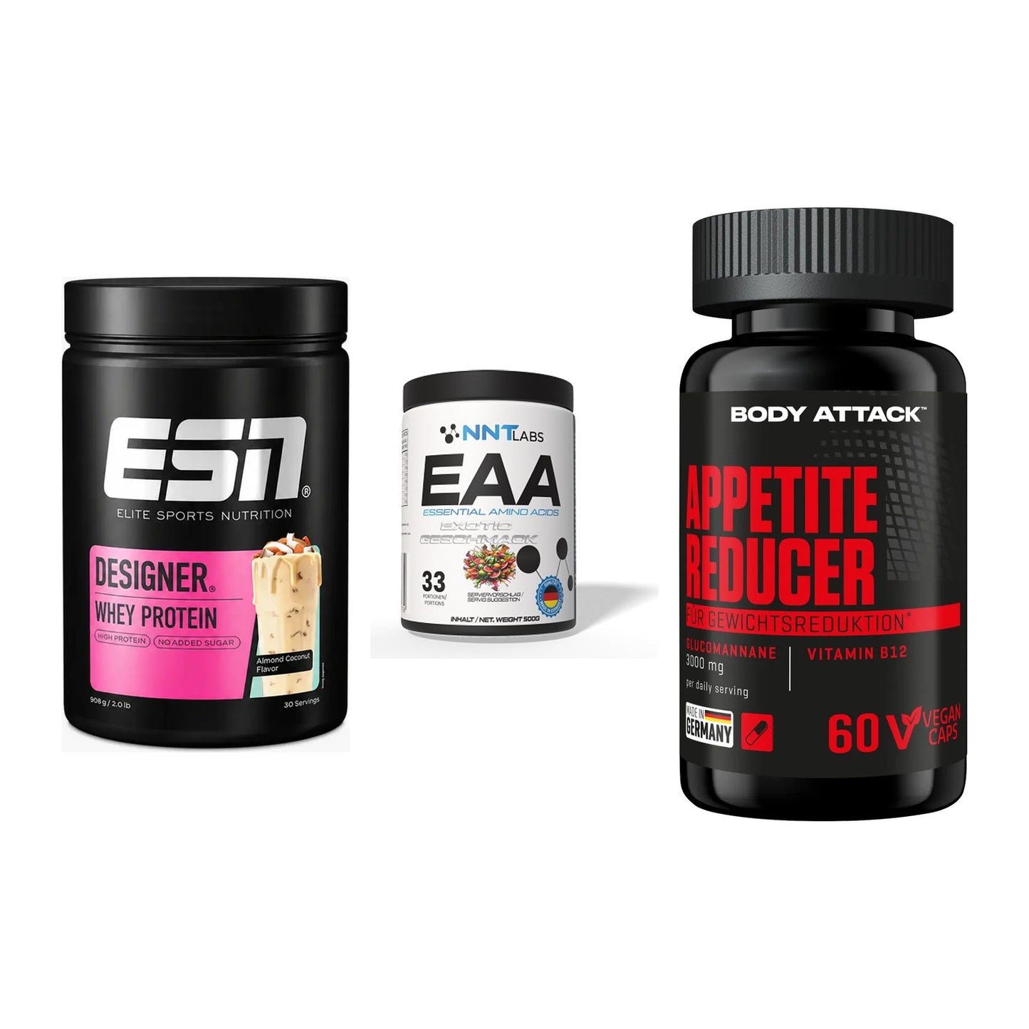 Definitionsphase-Set: ESN Designer + NNT EAA + Body Attack – alle enthaltenen Artikel