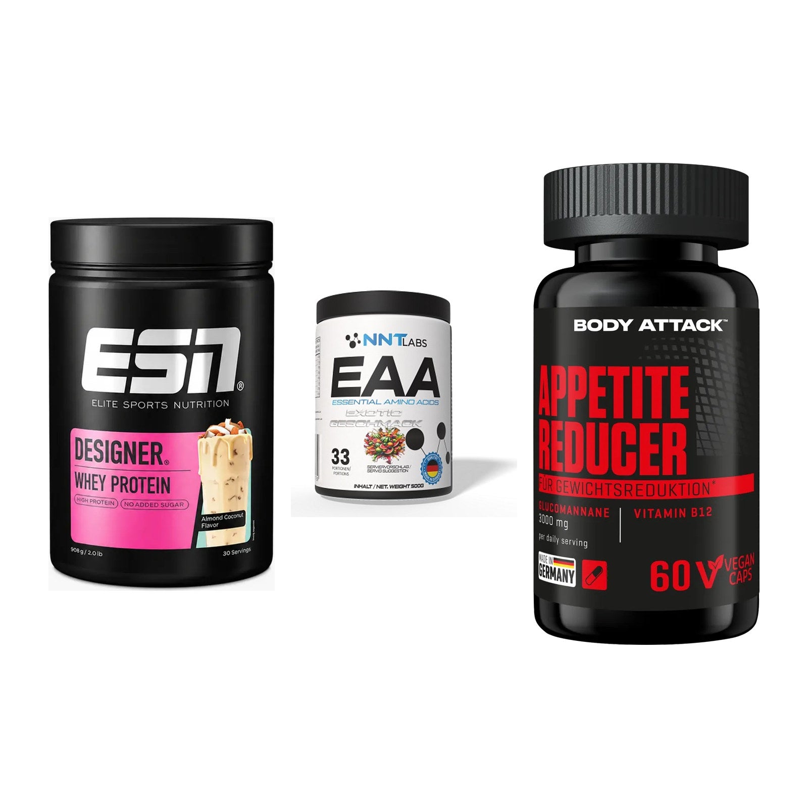 Definitionsphase-Set: ESN Designer + NNT EAA + Body Attack – alle enthaltenen Artikel